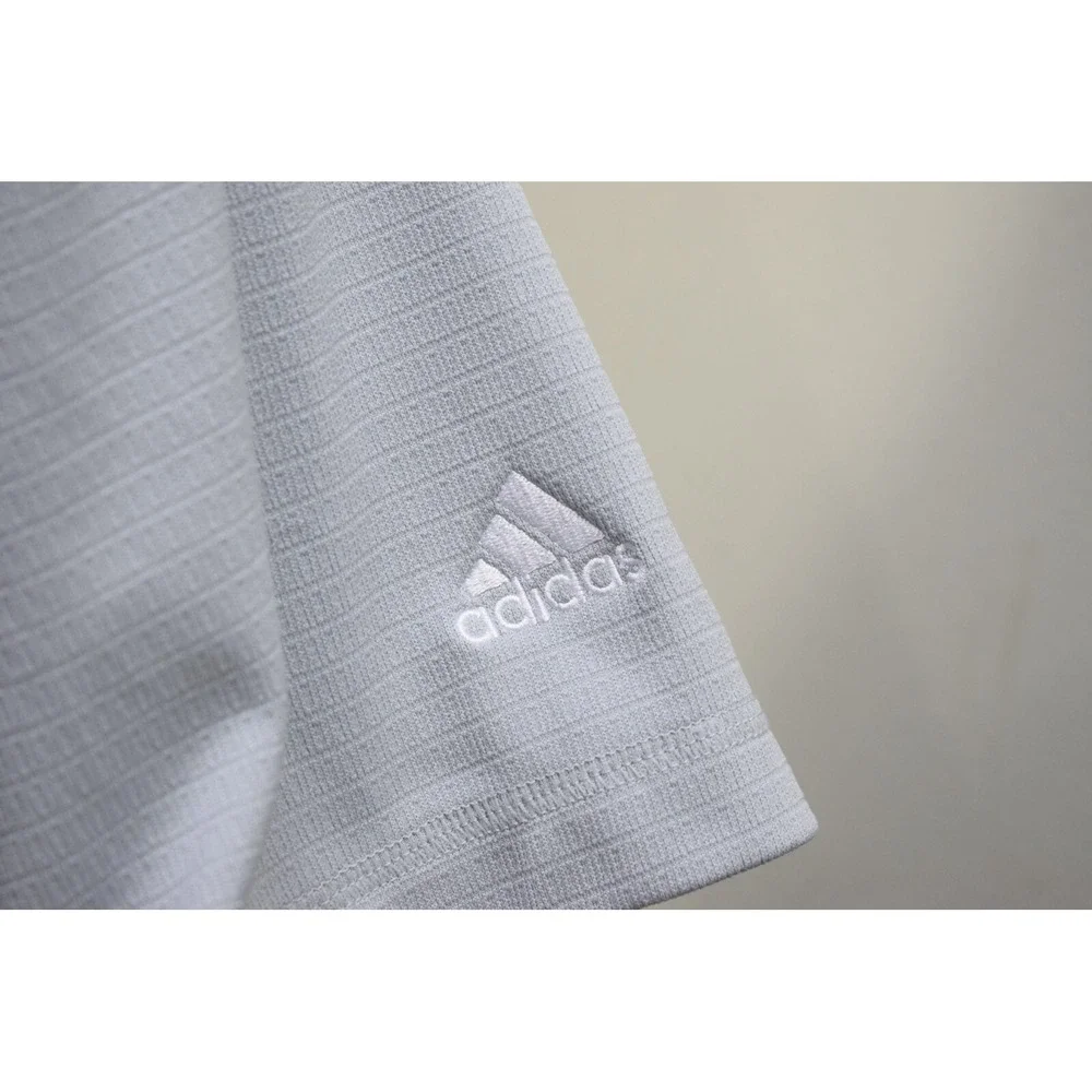 Adidas Golf Polo ClimaLite Performance Gray Short Sleeve Mens Size Medium‎